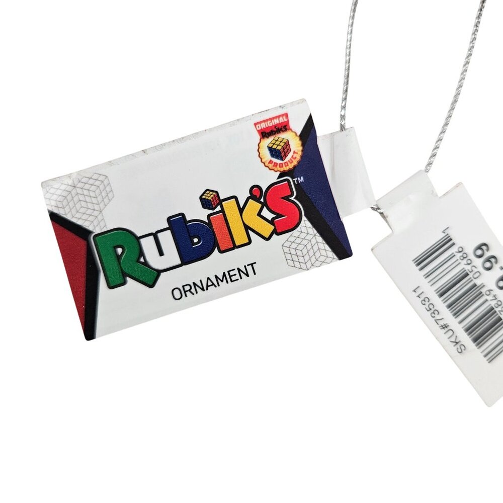 Mr Potato Head Eggo Rubiks Cube Christmas Ornament Set of 4 Retro Hanging Loops - Picture 10 of 11